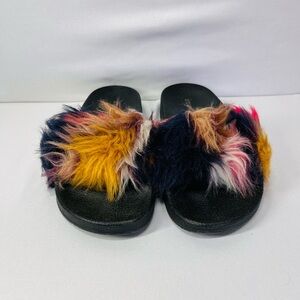 Steve Madden Multicolor‎ Furry and fuzzy Sandals